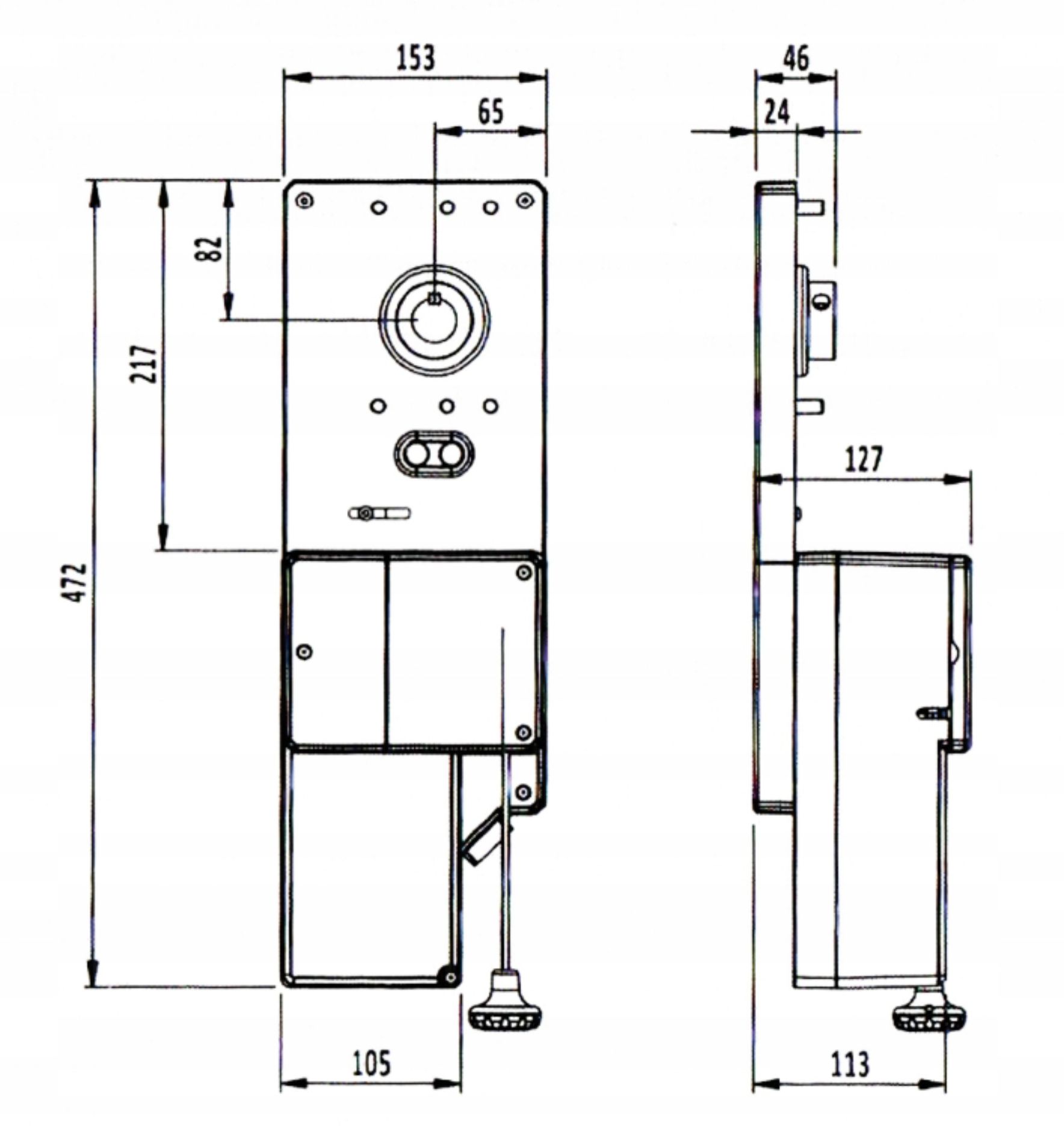 Napęd do bramy garażowej boczny/kołnierzowy do 15 m²