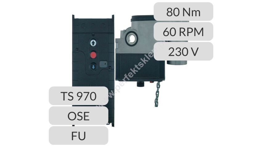 Napęd nasadowy SE 8.60-25,40FU DES SK TS 970 OSE GfA Elektromaten – zestaw automat