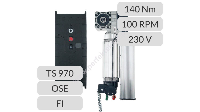 Napęd nasadowy SE 14.100-25,40FI DES SK TS 970 OSE GfA Elektromaten – zestaw automat