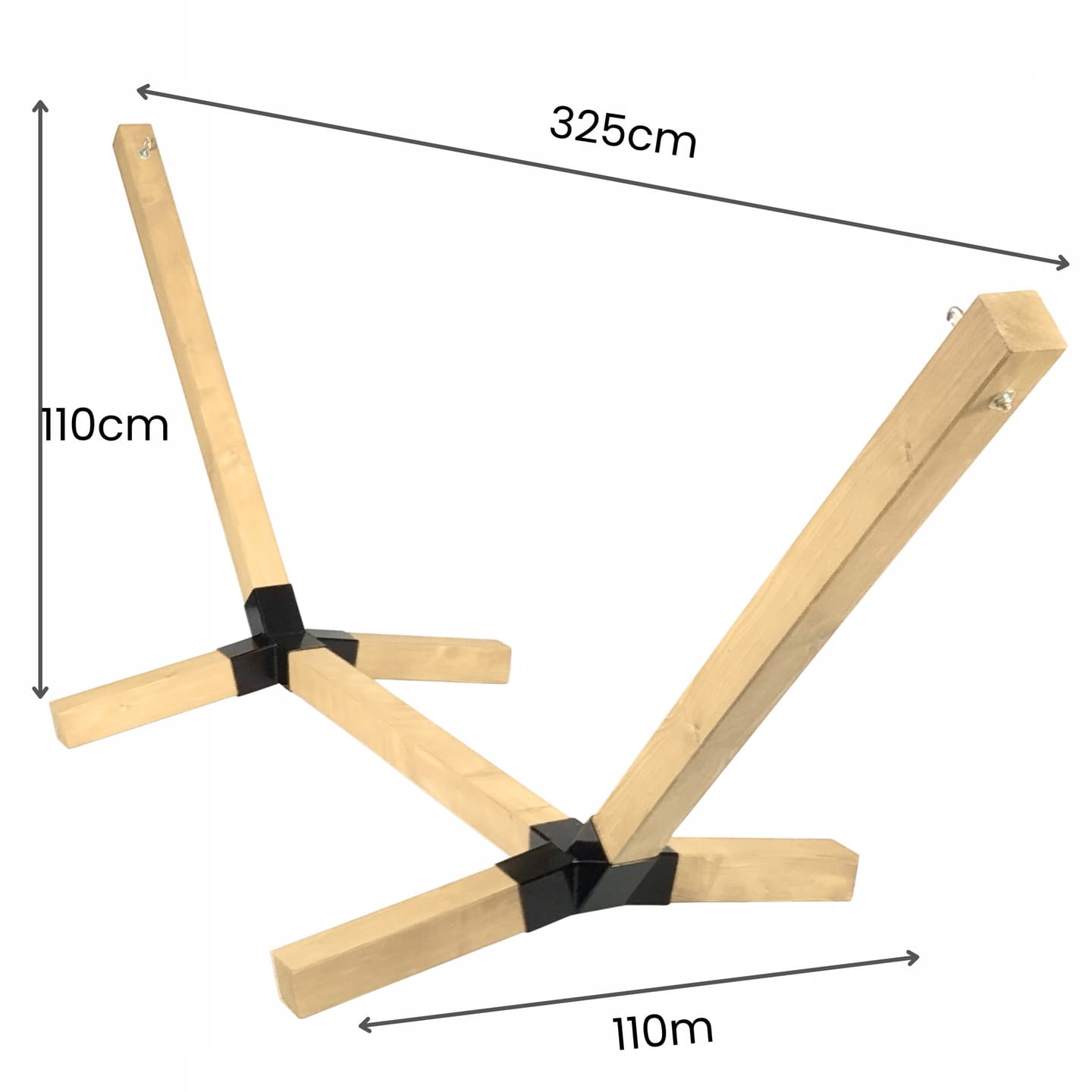 Stelaż na hamak XXL Mega Duży Ultra Mocny Drewniany 93x93mm SandTropic
