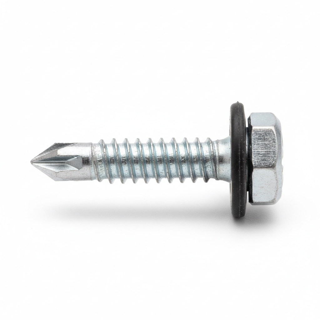 Selbstbohrende Sechskantschrauben mit Unterlegscheibe 5.5×19mm GT5 für Stahl bis 5mm (Packung 250 Stk.)