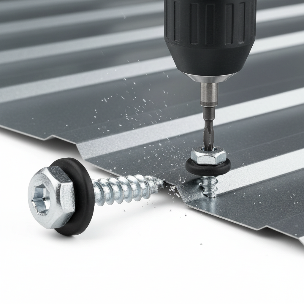 Selbstbohrende Sechskantschrauben mit Unterlegscheibe 5.5×19mm GT5 für Stahl bis 5mm (Packung 250 Stk.)
