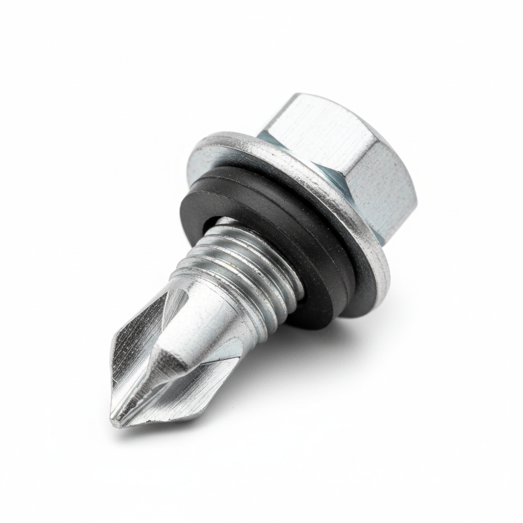 Wkręty samowiercące HEX z podkładką 5.5×35mm GT12 do stali do 12mm (op. 250 szt.)