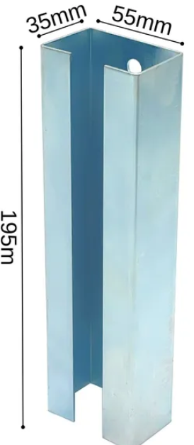 Łącznik słupka panelowego ogrodzeniowego 40×60mm (przedłużka) - OCYNK