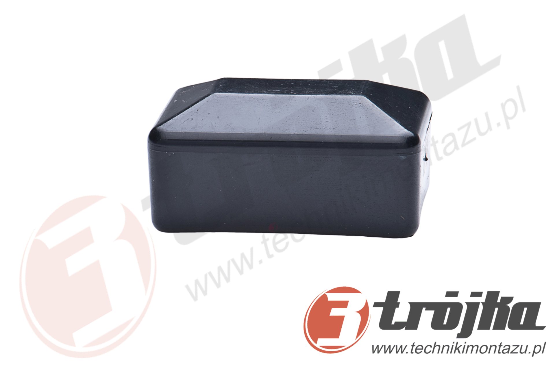 Słupek ogrodzeniowy 60×40mm h=2300mm czarny RAL9005