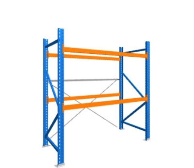 Regał paletowy PHR jednokolumnowy L=2700mm H=3000mm 0+2 Q=1000kg