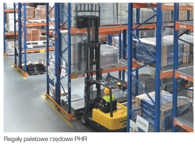 Regał paletowy PHR jednokolumnowy L=2700mm H=3000mm 0+3 Q=1000kg