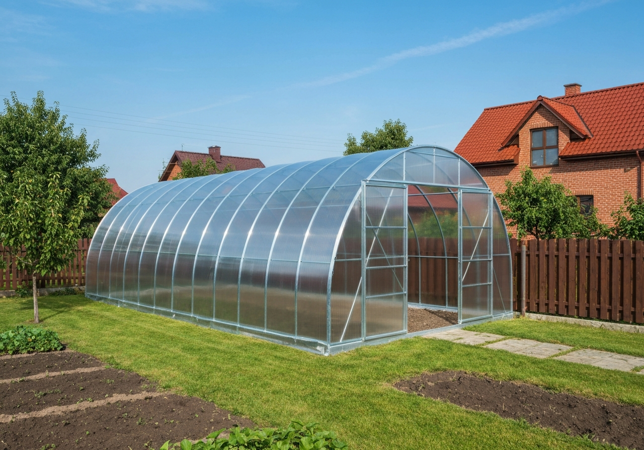 Polycarbonate Garden Greenhouse 3x6m