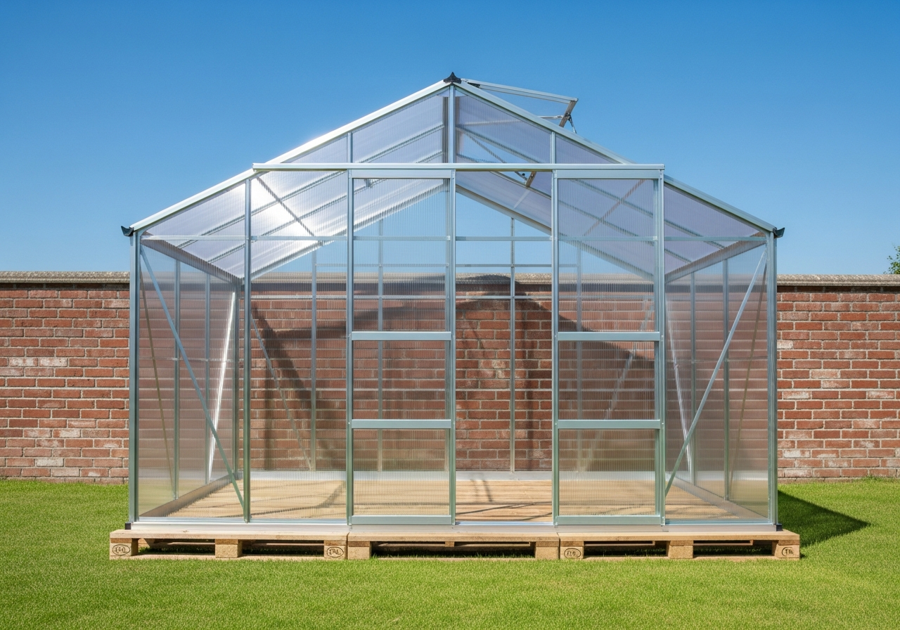 Polycarbonate Garden Greenhouse 3x6m