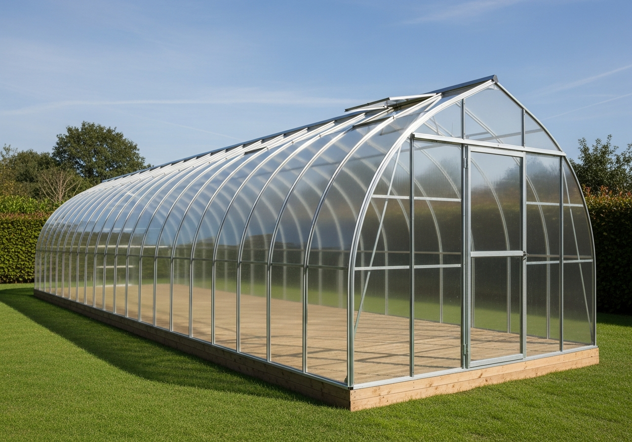 Polycarbonate Garden Greenhouse 3x6m