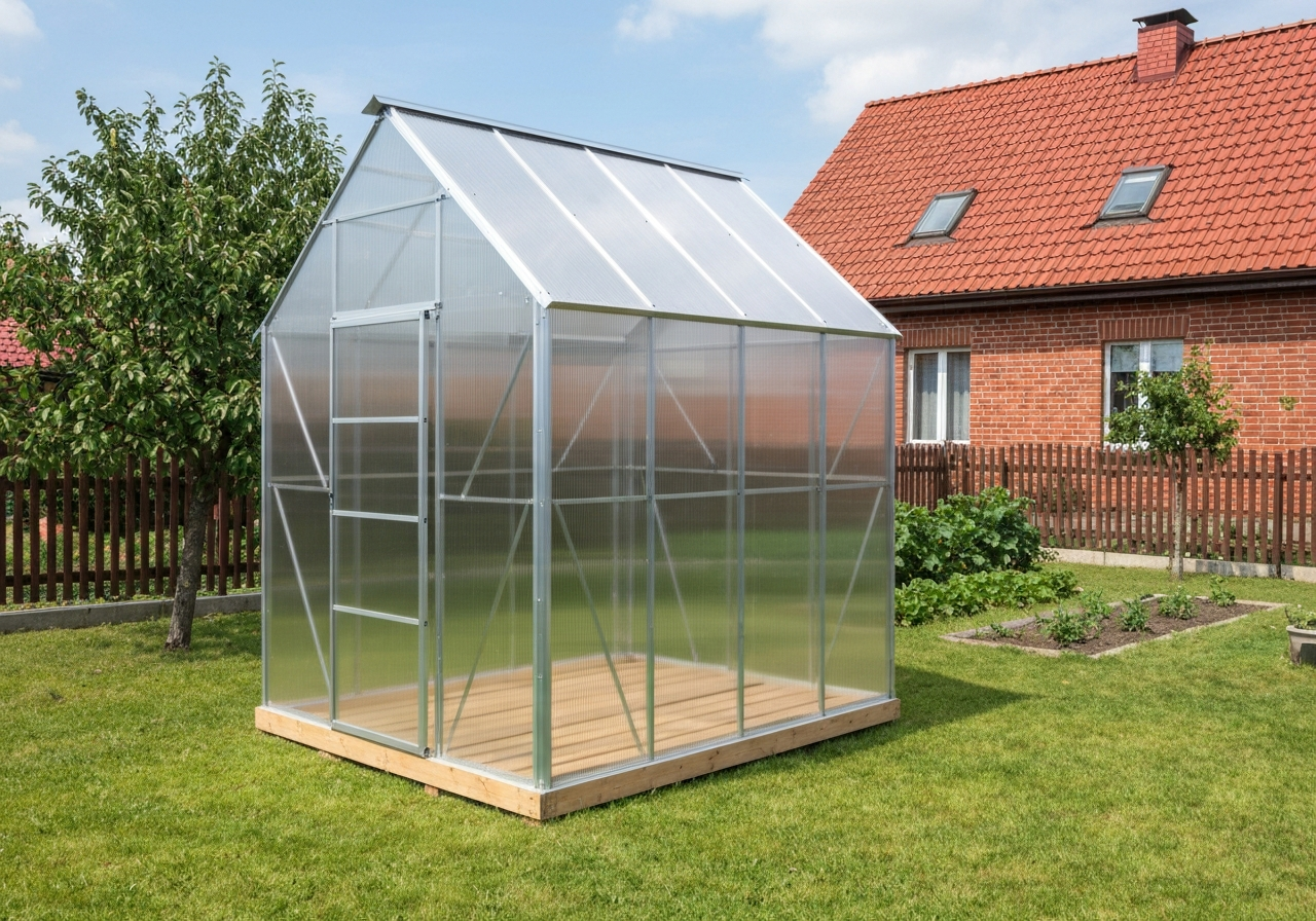 Polycarbonate Garden Greenhouse 3x6m