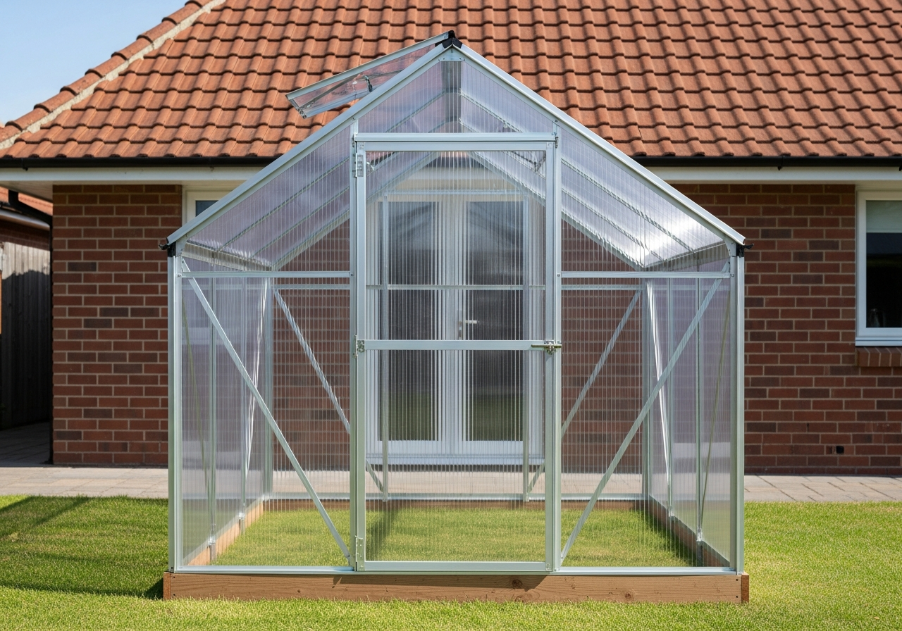 Polycarbonate Garden Greenhouse 3x6m
