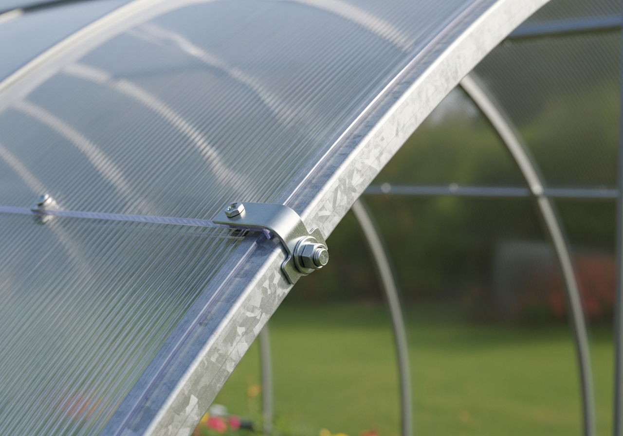 Polycarbonate Garden Greenhouse 3x6m