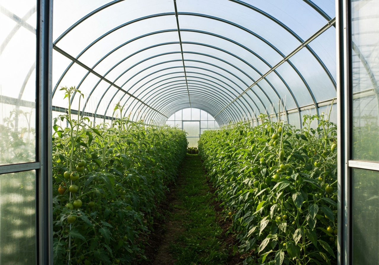 Polycarbonate Garden Greenhouse 3x8m