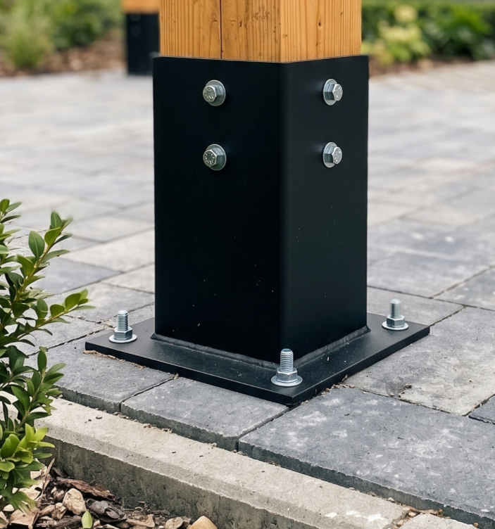 Anchor Base Foot - column to be placed on concrete (plug-in, batch)