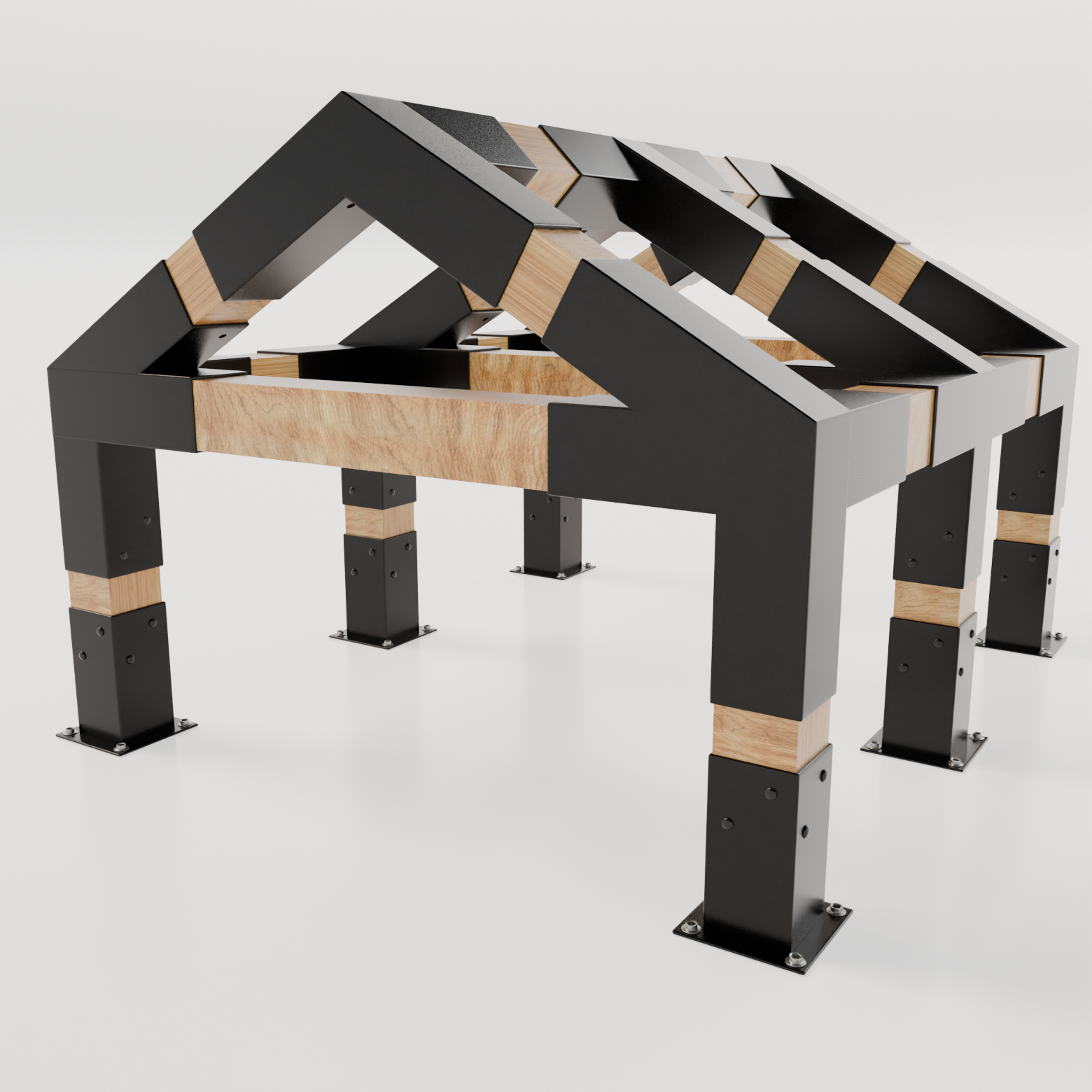 Pergola ogrodowa A-Type 3×6m - Cały zestaw
